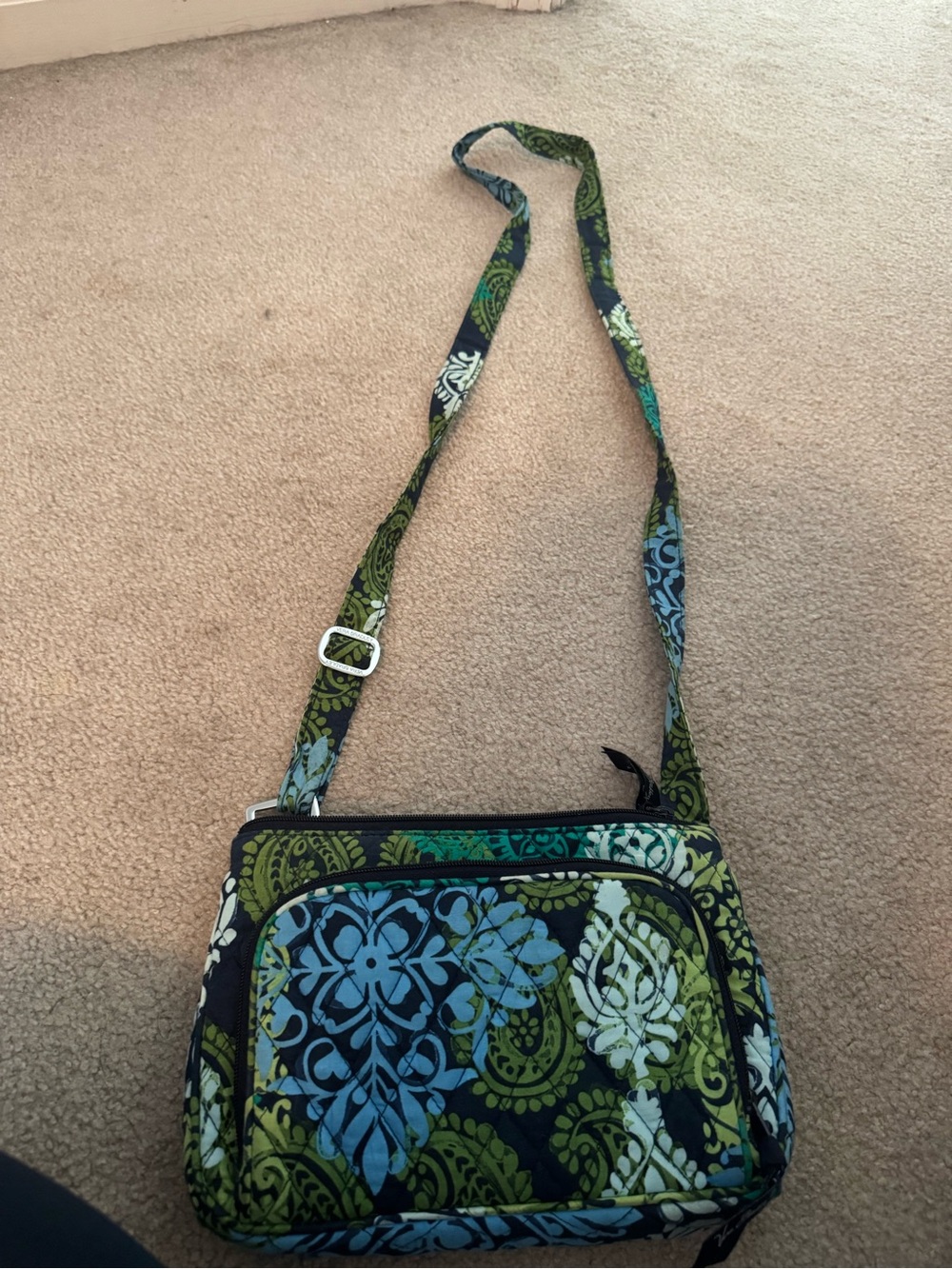 Vera Bradley Little Hipster crossbody bag in the Caribbean Sea